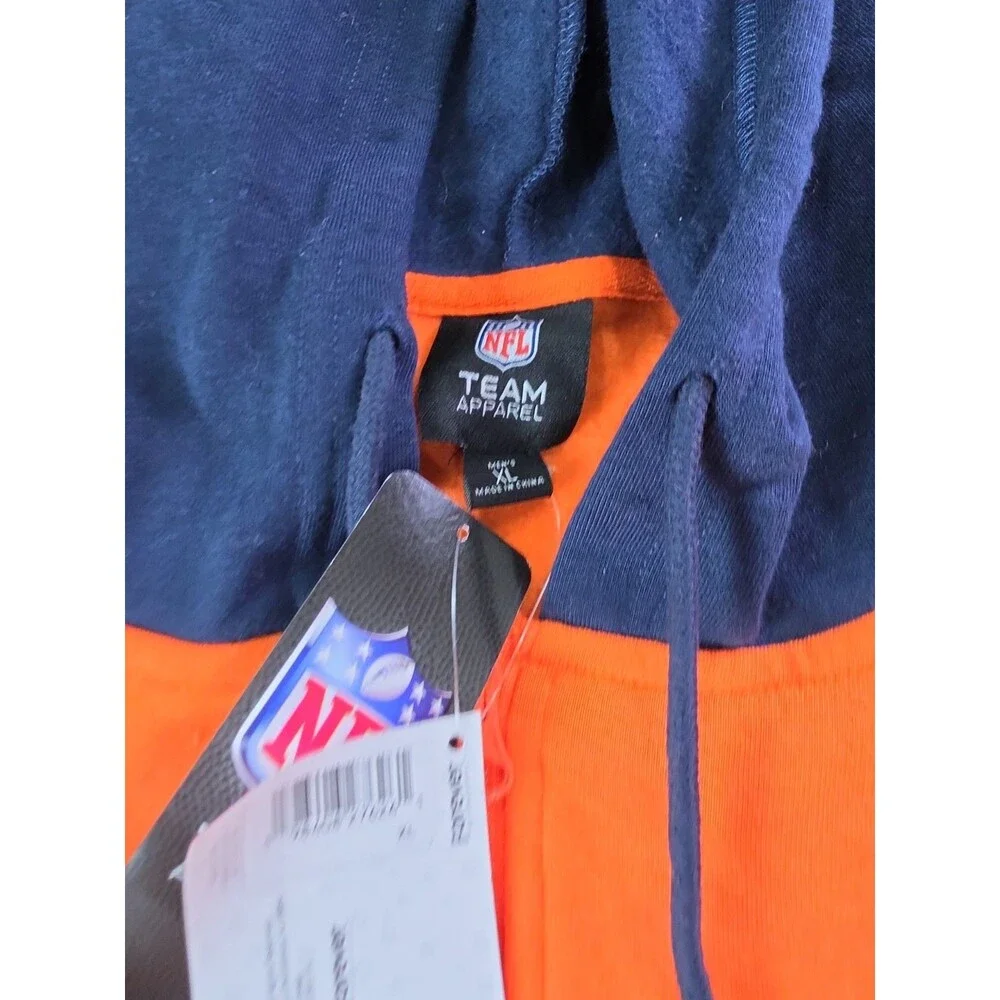 Denver Broncos Football NFL Team Apparel FOCO Orange Full Zip NWT XL